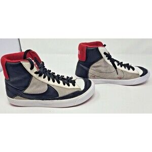 Nike Blazer Mid Vintage Suede Black White Red Retro Skate Y2K OG Swoosh Hi Top